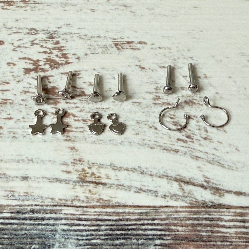 My American Girl Doll CLASSIC SILVER Earrings For Dolls - Complete NO Box 2010